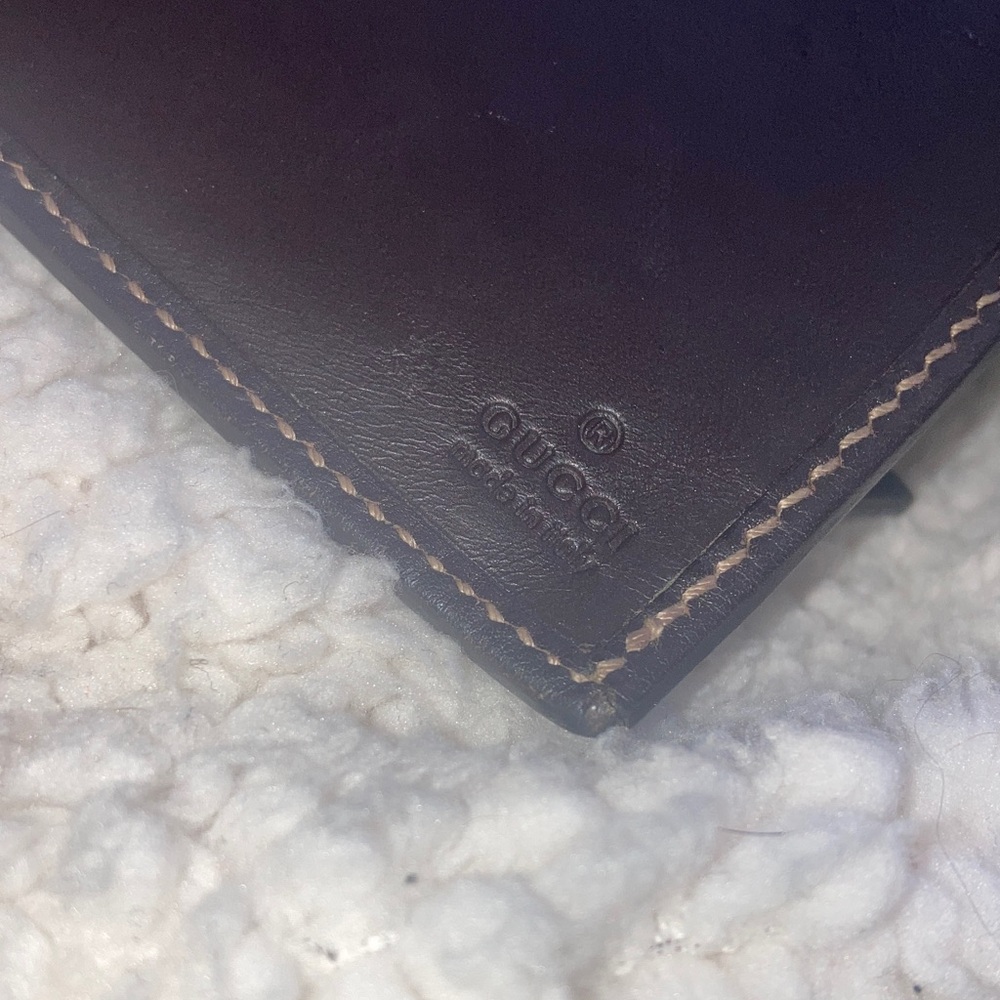 Gucci Brown Beige Monogram Canvas Continental Wallet - Picture 4 of 6